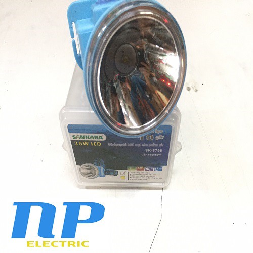 ĐÈN PIN ĐỘI ĐẦU LED LẶN NƯỚC SANKARA 35W - LẶN SÂU 50M