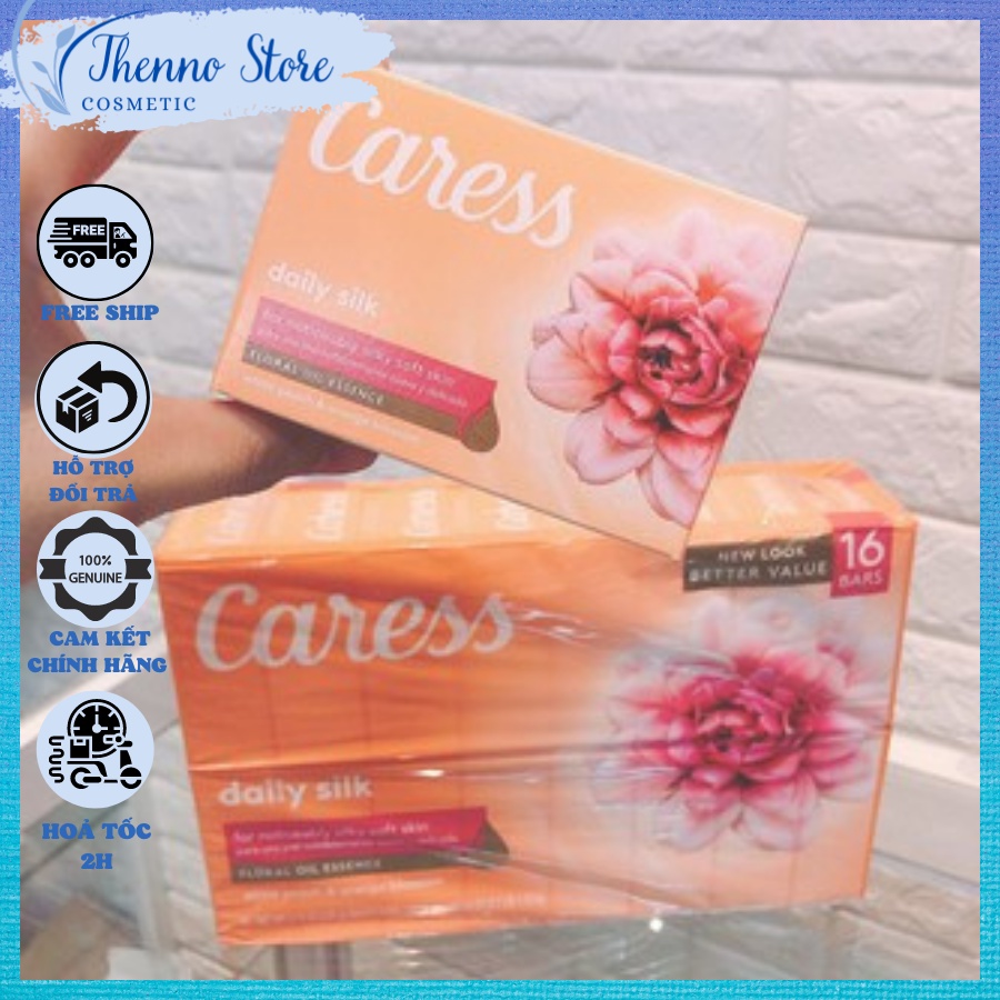 Xà Bông Cục Caress Daily Silk Floral Oil Essence 106g
