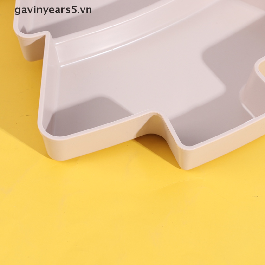 Đĩa Nhựa Đựng Thức Ăn Hình Cây Thông Noel Sáng Tạo