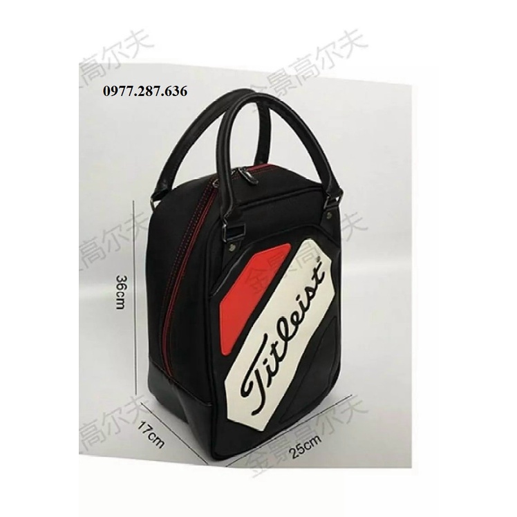 Túi đựng giày golf Titliest thể thao da PU chống nước cao cấp GOLF PRO TG004
