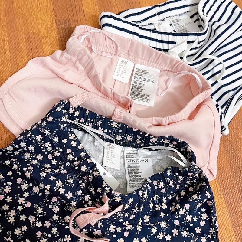 [AUTH] Set 3 quần cotton bé gái H&amp;M Auth săn sale siêu rẻ