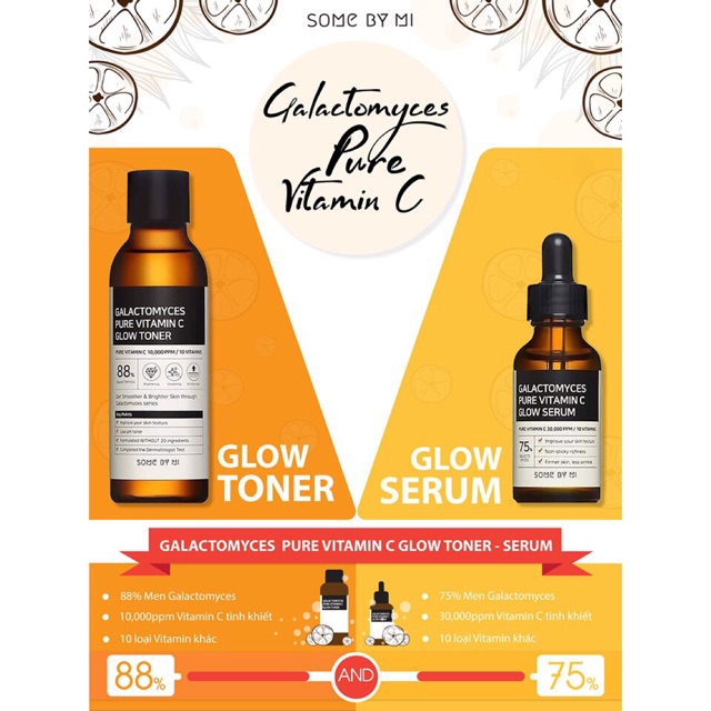 [Chính Hãng] Combo Toner + Serum Dưỡng Trắng Vitamin C Some By Mi Galactomyces Pure [200ml + 30ml] | BigBuy360 - bigbuy360.vn