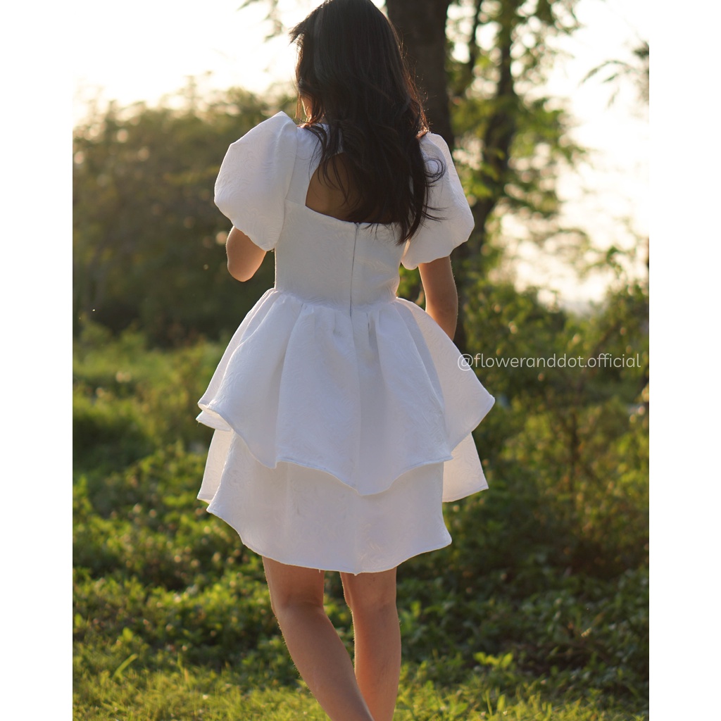 Đầm dự tiệc, đầm dáng xòe công chúa Camellia Dress - Flower & Dot