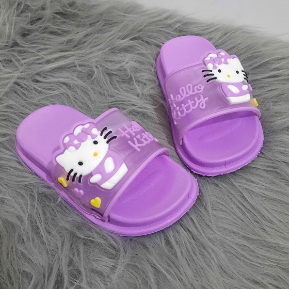 DÉP LÊ MÈO HELLO KITTY  BÉ GÁI ( ĐO CHIỀU DÀI CHÂN BÉ)