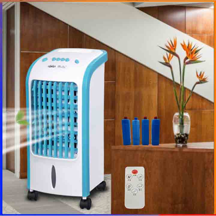 Quạt Điều Hòa Hơi Nước Vận Hành Êm ái, Tặng 4 cục đá khô, Bảo hành 12 tháng