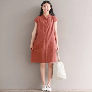 Váy xuông chất liệu Linen