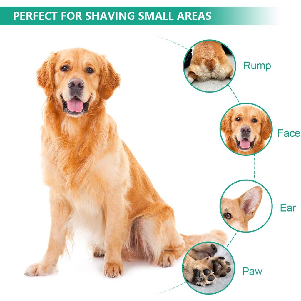 Kemei Cordless Cat and Small Dogs Clipper Low Noise Electric Pet Trimmer Grooming for the Hair Around Paws Eye Ear Rump