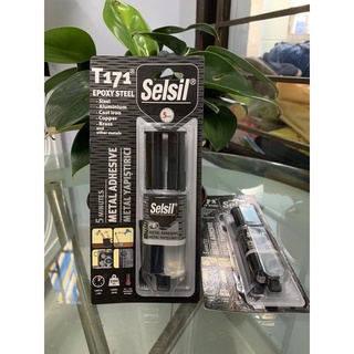 [Keo AB trong / xám siêu dính] Selsil T171 Epoxy Syringe 5 Min Multipurpose