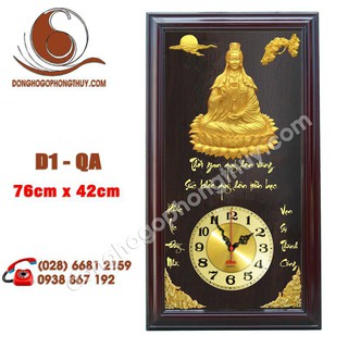 Đồng Hồ Treo Tường Hình Phật Quan Âm