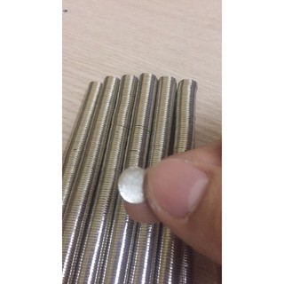 Nam châm viên 10x1 mm, nam châm đất hiếm mỏng lực hút mạnh.