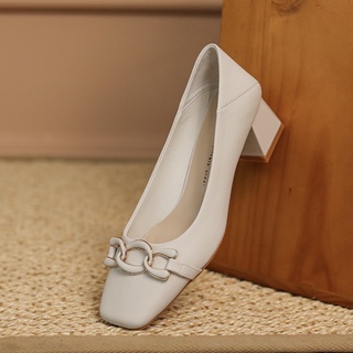 Giày da mềm gót 4p - Bunny Shoes (K415)