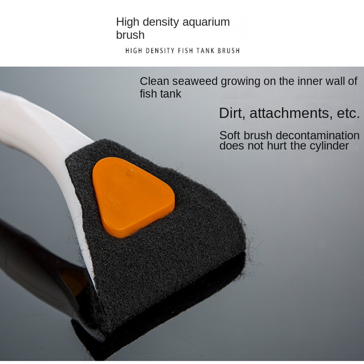 Bàn Chải Vệ Sinh Bể Cá Cán Dài Bằng Nhựa Chất Lượng Cao