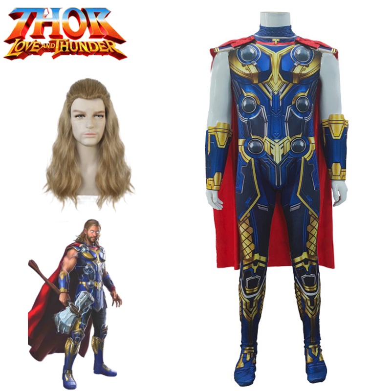 Bộ Tóc Giả Hóa Trang Nhân Vật Thor Odinson Độc Đáo Cho Người Lớn Và Trẻ Em