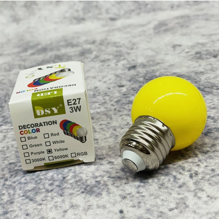 Bóng Đèn Búp Chanh 3w ngoài trời, Bóng Led Chanh 3w giá tốt, Bóng Chanh led trang trí trong nhà sân vườn 3w