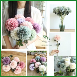 [ Hoa lụa ] Hoa Bồ Công Anh SIZE TO dài 56cm - hoa giả giống thật - 1 cành 1 bông, có ảnh thật