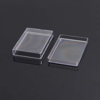 Rectangular Transparent Plastic Storage for Case Playing Card Container for Club