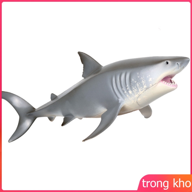 Mô hình cá mập đồ chơi dùng trang trí để bàn như thật