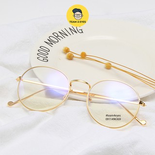 [ Ảnh thật] Kính gọng tròn siêu nhẹ gọng hợp kim không gỉ