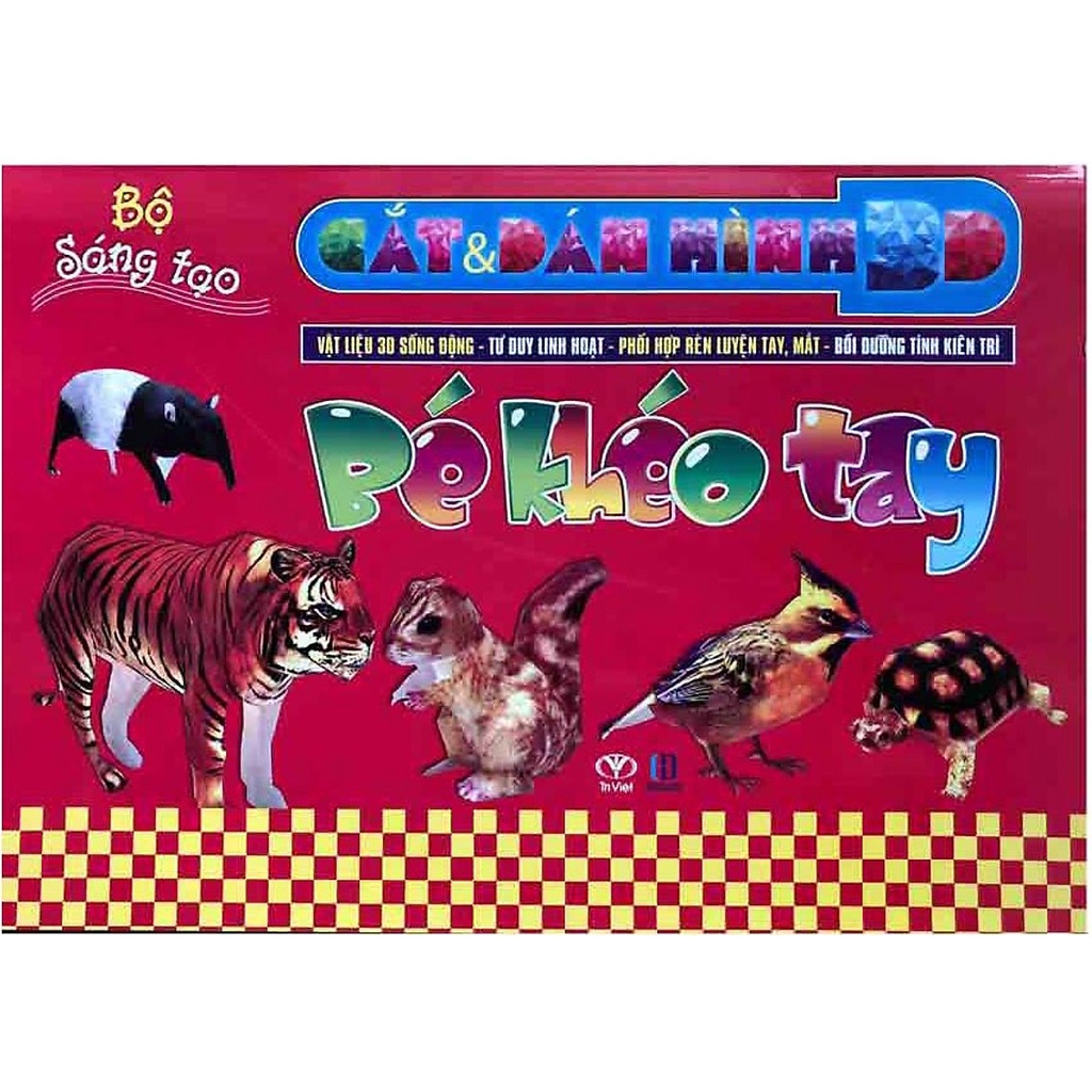 Sách - Combo Cắt Và Dán Hình 3D