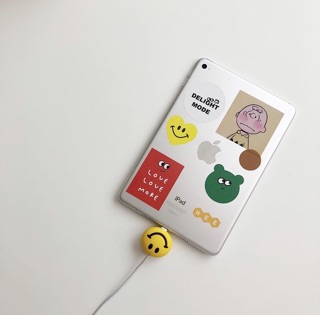 Sticker mặt gấu, sticker hình học