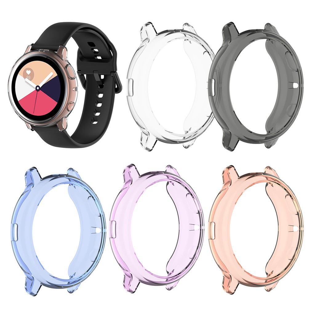 For Samsung Galaxy Watch Active 2 R830 40mm R820 44mm Case Cover Protector Shell Frame Skin Anti-Scratch Watch Protective TPU Fast Delivery