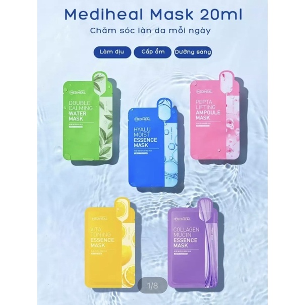 Mặt Nạ Giấy Mediheal Mask 20ML Mẫu Mới 2021