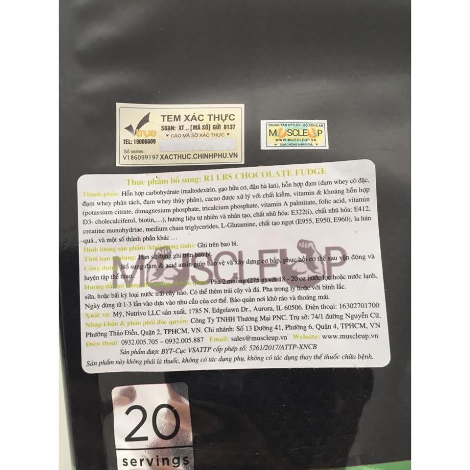 Sữa Tăng cân Nhanh Rule1 Mass Rule1 12 Lbs ( 5.4 kg)