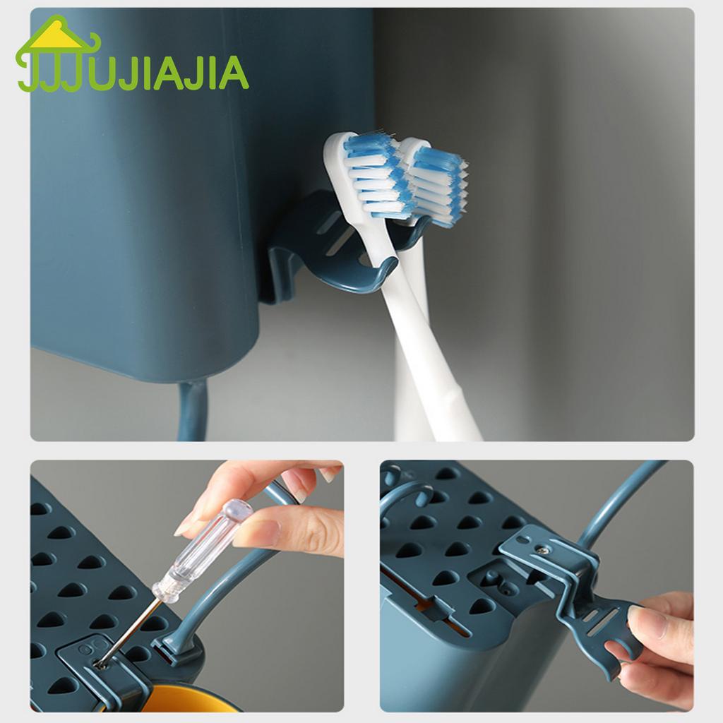 Giá Treo Bàn Chải Đánh Răng JUJIAJIA Dán Tường Đa Năng Chống Thấm Nước Không Cần Khoan Tiện Dụng