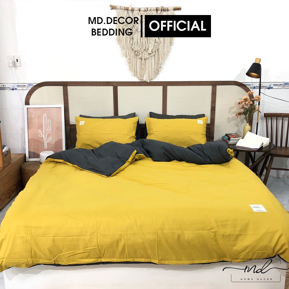 Bộ chăn ga gối Cotton Tici MD Decor Drap Giường Đủ Kích Thước Ra Trải Nệm 1m6, 1m8, 2m2 Không Kèm Ruột