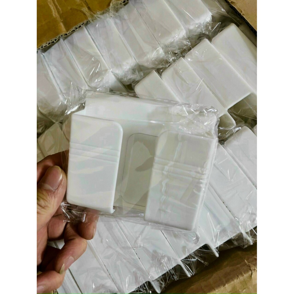 Kệ Dán Tường Để RemoteĐồ 🍒 FREESHIP🍒 Giá Đỡ Sạc Điện Thoại - Có Móc Treo Giữ Dây Điện