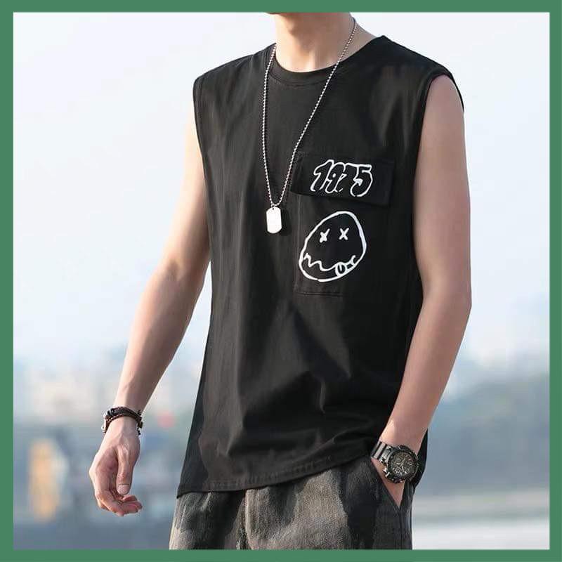 Áo Thun Ba Lỗ Tanktop Nam Nữ Form Rộng Có Túi 1975 - La mode