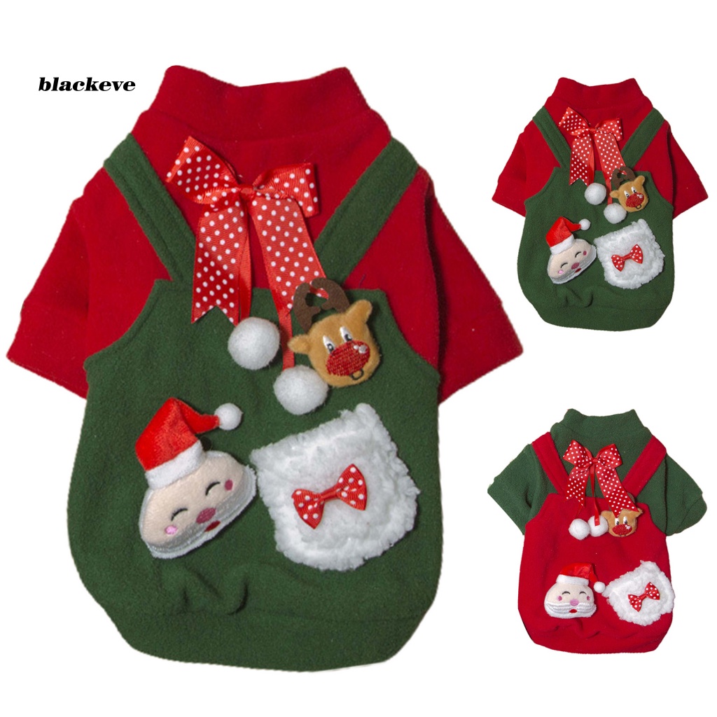 Áo Sweater Tay Ngắn Giữ Ấm Mùa Đông In Họa Tiết Dễ Thương Cho Thú Cưng