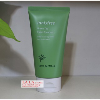 [Auth Date 2023] Sữa Rửa Mặt Trà Xanh Mẫu Mới Innisfree Green Tea Foam Cleanser 150 ml