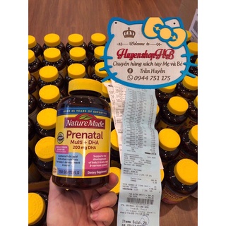 Viên uống bà bầu Nature made - Prenatal multi Dha 150 viên
