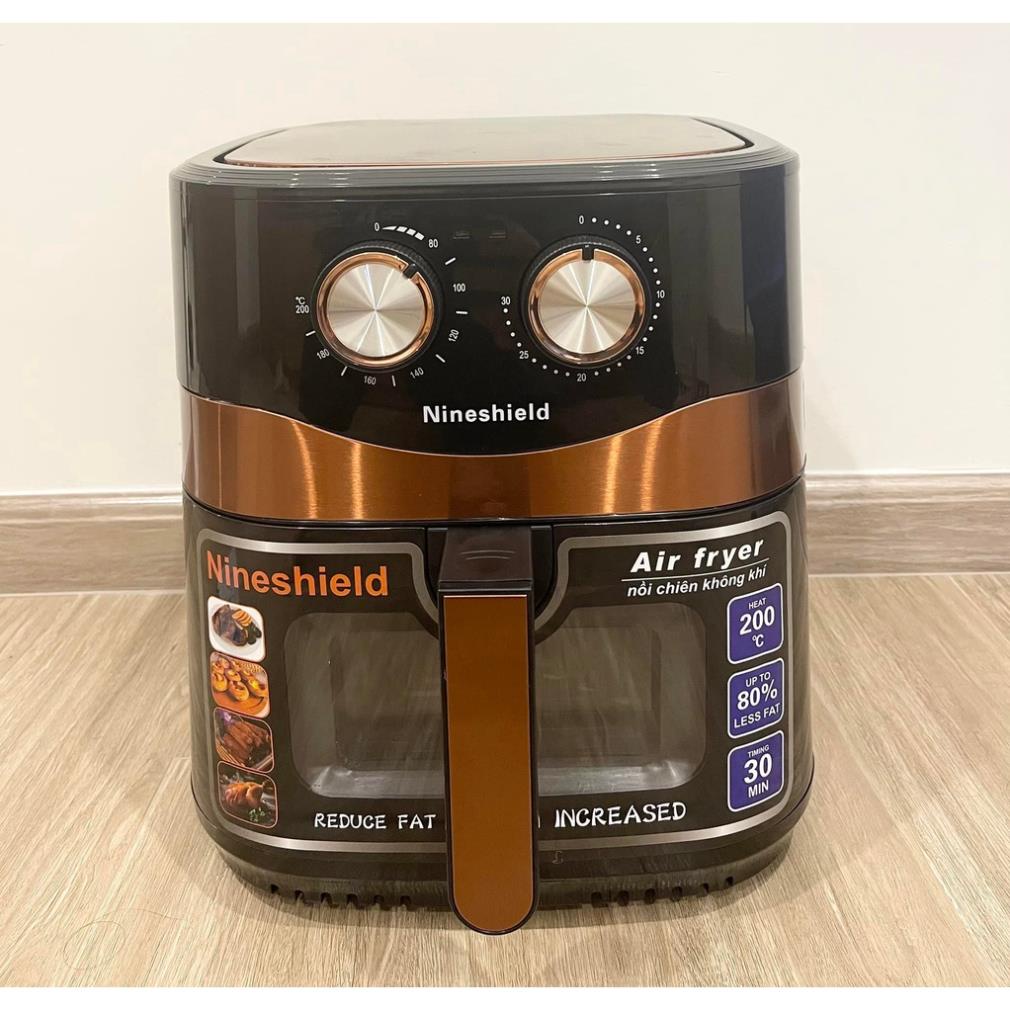 NỒI CHIÊN KHÔNG DẦU NINE SHIELD [KB-8002M] DUNG TÍCH 10L/10.5 LÍT [ HOT [