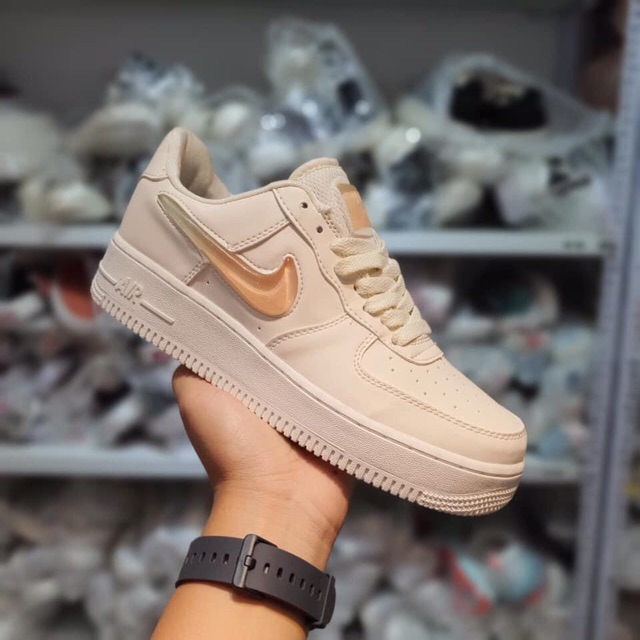 Giày sneaker Air Force 1 AF1 Women White Jelly Powder Gradient Low Help Air Force Board tên AH6827-100