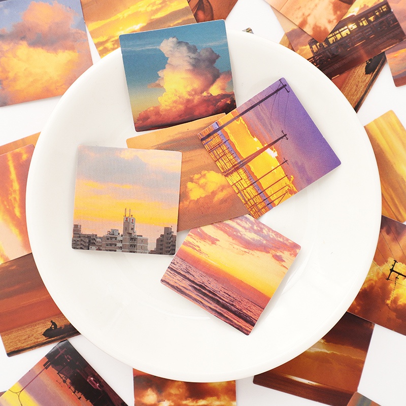 Set 46 nhãn dán sáng tạo trang trí sổ tay diy