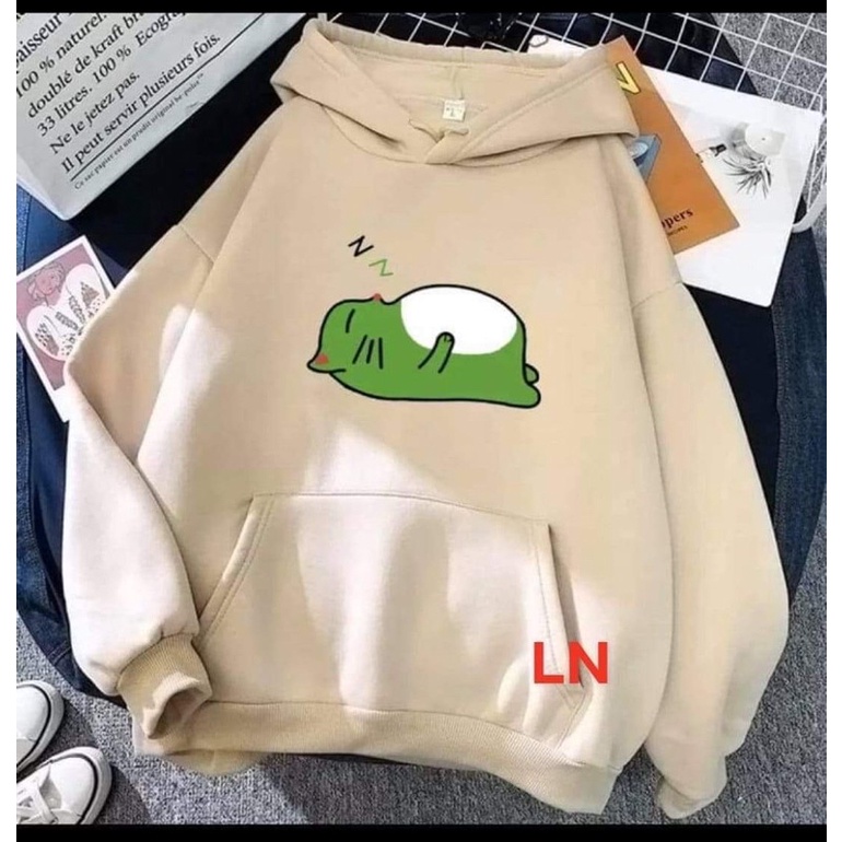 Áo hoodie mèo ngủ zz DA6