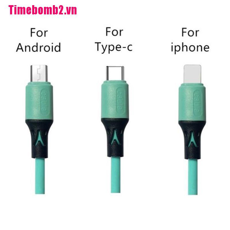 Dây Cáp Sạc Nhanh / Truyền Dữ Liệu Bằng Silicone 5A USB Dài 1.2m / 1.8m