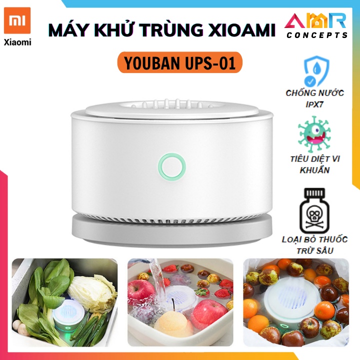 Máy Khử Trùng Thực Phẩm Xiaomi YOUBAN UPS-01 - Máy Khử Độc Hoa Quả - Tiêu Diệt Khuẩn Lên Đến 99,99% (Bảo Hành 2 Năm)