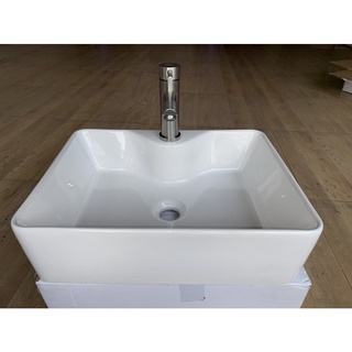 [Bộ Lavabo Đặt Bàn Vuông Dễ Dàng Lắp Đặt ]