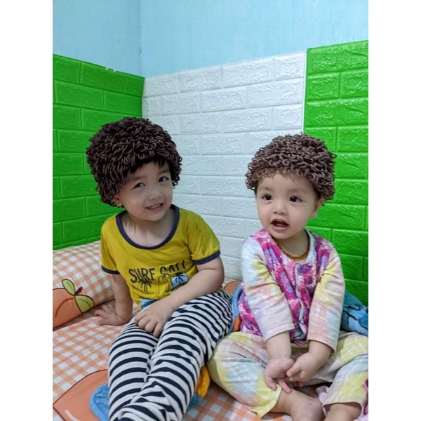 mũ tóc giả cho bé