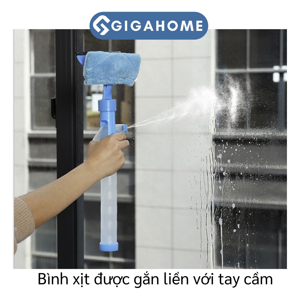 Cây Lau Kính Cầm Tay Kèm Bình Xịt Tiện Lợi GIGAHOME 5877