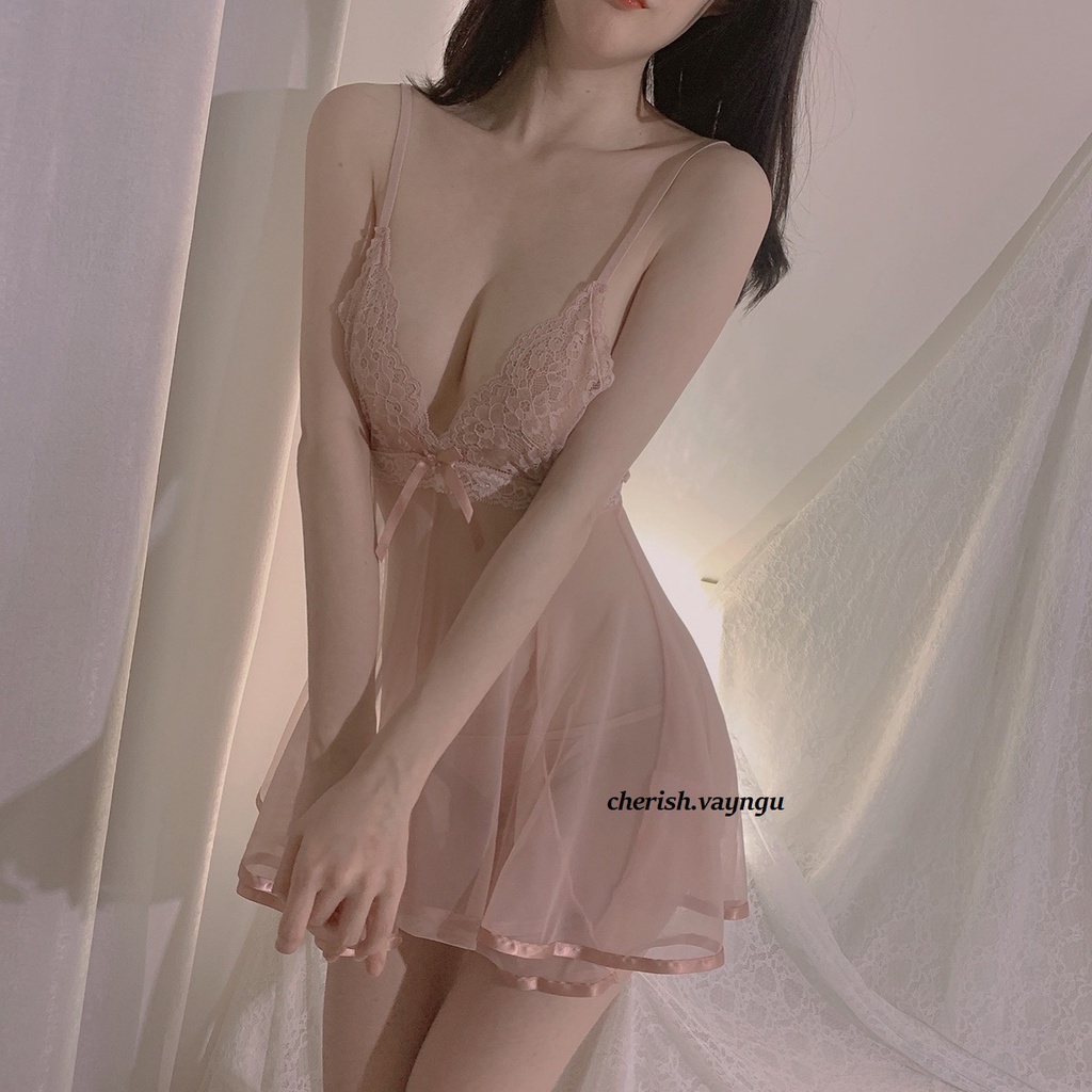 Váy ngủ sexy cao cấp Đầm mặc nhà gợi cảm quyến rũ