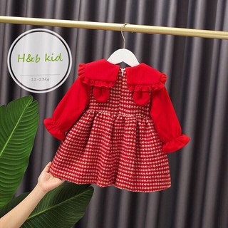 váy dạ đỏ cho bé gái
