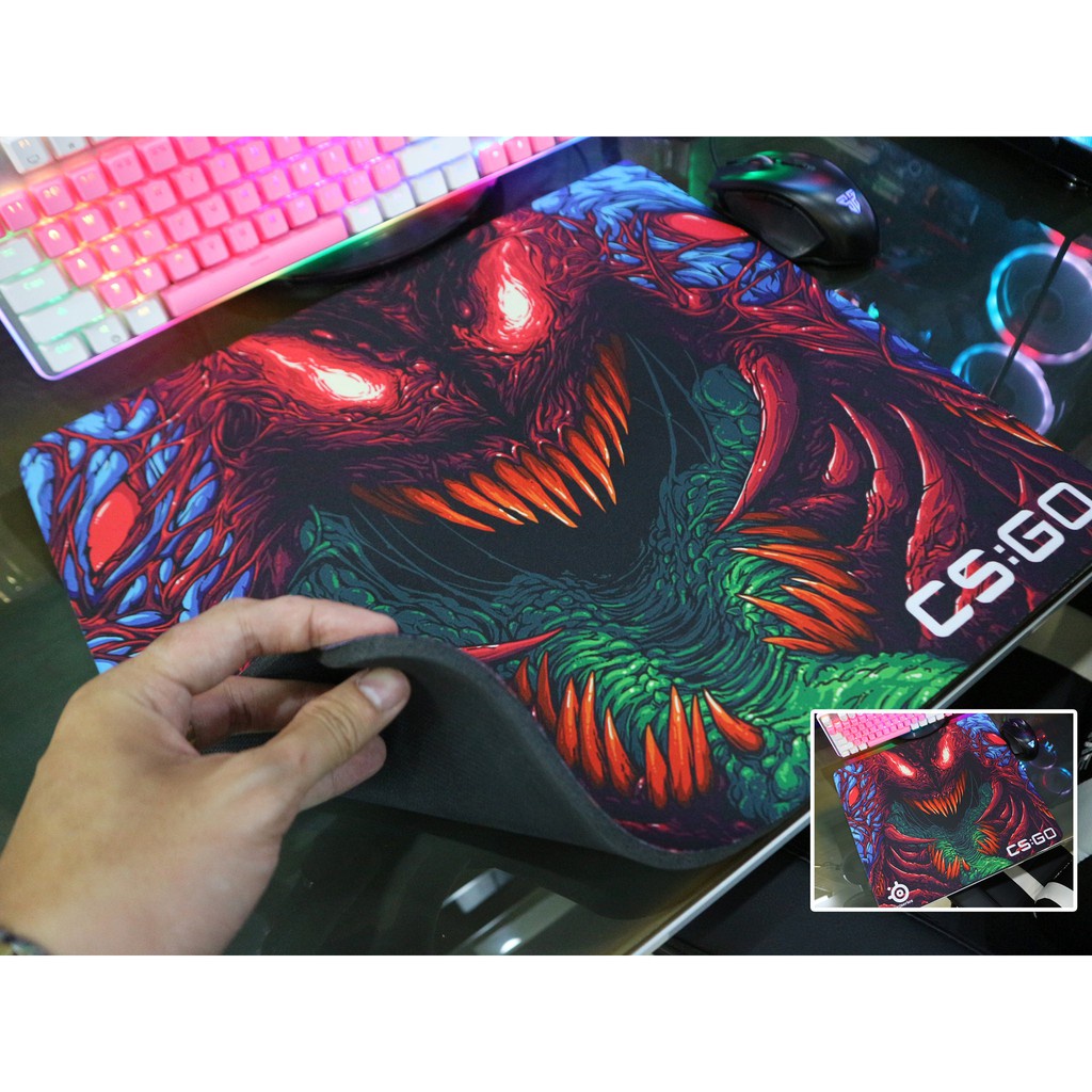 Lót Chuột Cỡ Lớn Hyper Beast -  (Pad chuột/Bàn di chuột size 44 HÀNG CHÍNH HÃNG 450x400x6mm)