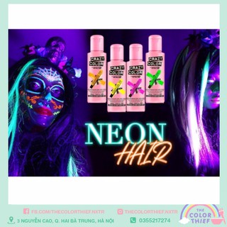 Thuốc nhuộm phản quang tia UV - Crazy Color Neon UV Semi-permanent Hairdye