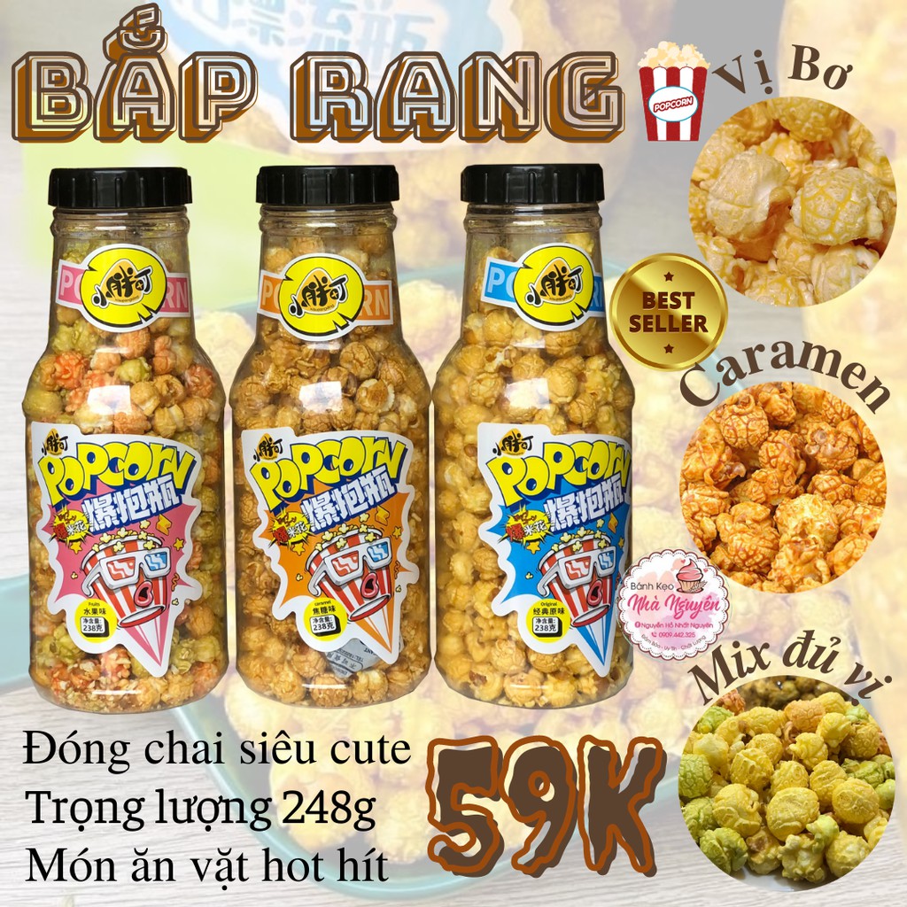 BỎNG NGÔ ĐÓNG CHAI