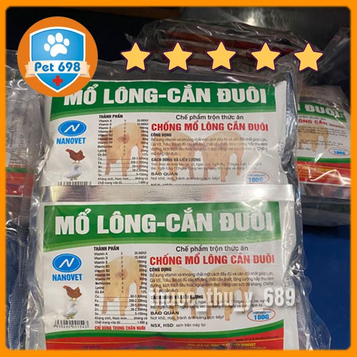 1kg Mổ Lông cắn đuôi -NANOVET Bổ sung khoáng chất cho vật nuôi PET-698