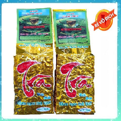 1 kg Trà Thái Nguyên Tân Cương bộ 2 gói - 1kg Trà Ngon 2 gói Tân Cương 500g